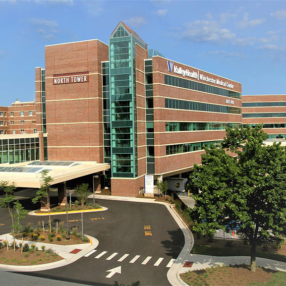Exterior of Winchester Medical Center building