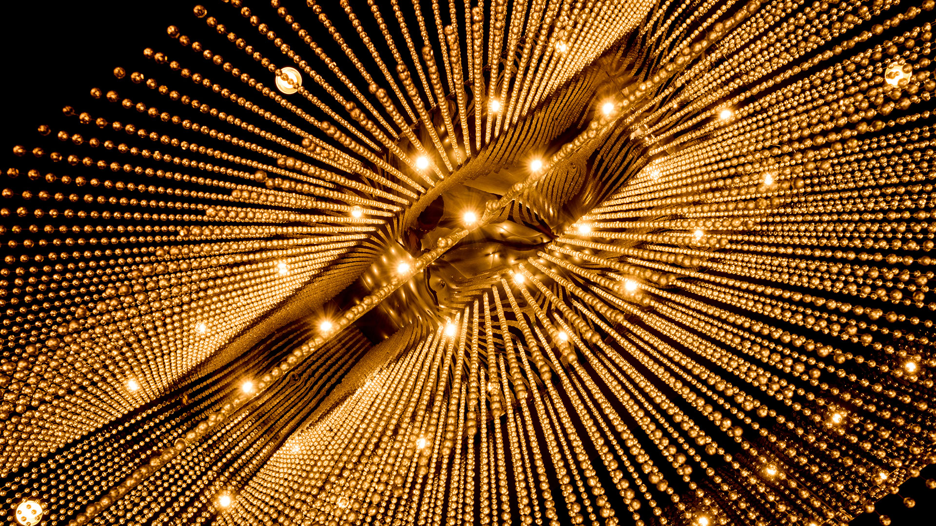 Interior of hotel lighting fixture