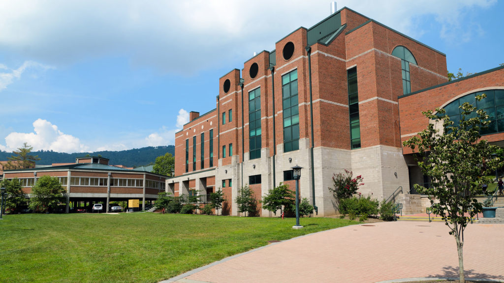 Exterior of large university building